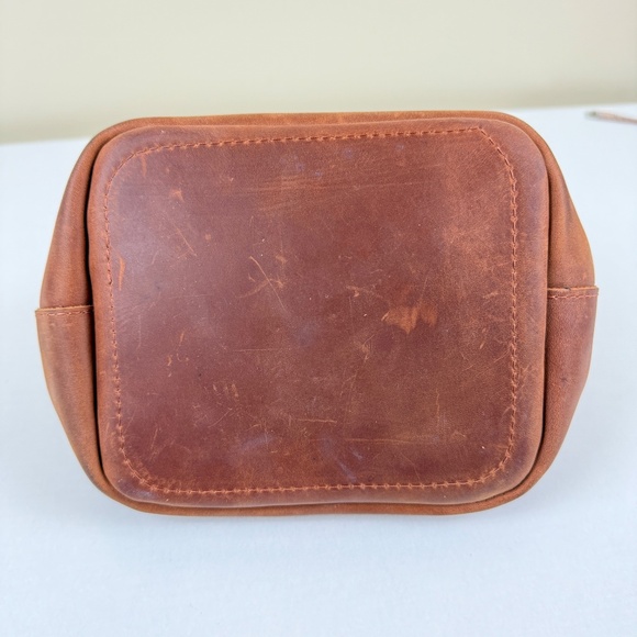 Nichole Lynel Raw Leather Makeup Travel Bag - Picture 4 of 9